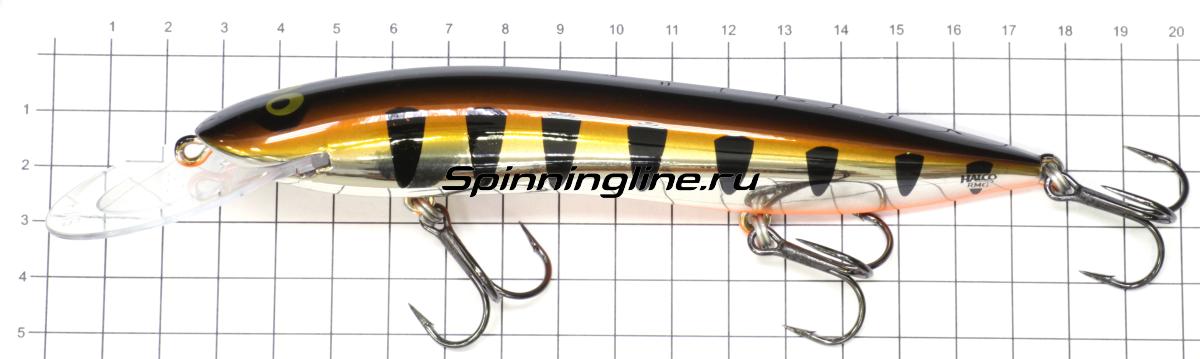 Воблер Halco Sorcerer 150 DD-R19 - фото на размерной линейке (цвет может отличаться) 1