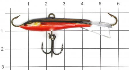 Балансир Rapala W05/BYR - фотография приманки на линейке