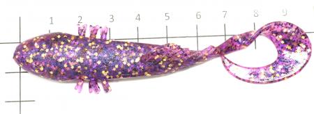 Bait Breath - Приманка BeTanCo Curly Tail 3" S801 - фотография приманки на линейке