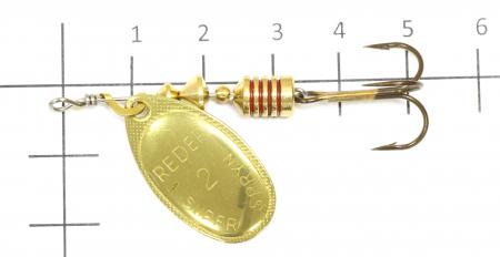 Lukris - Блесна Reder Metal 1 p mat - фотография приманки на линейке