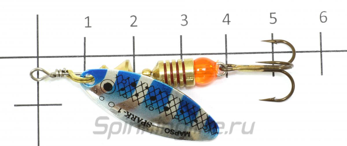 Блесна Spark Trucha 1 pr - фото на размерной линейке (цвет может отличаться) 1