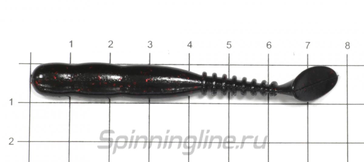 Приманка Reins Rockvibe Shad 3" B54 Bait Fish Silver - фото на размерной линейке (цвет может отличаться) 1