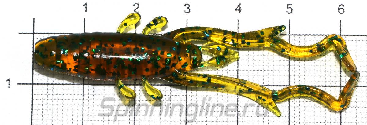 Приманка Reins Delta Shrimp 2" 007 Ebimiso SP - фото на размерной линейке (цвет может отличаться) 1