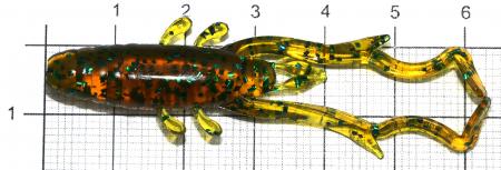 Reins - Приманка Delta Shrimp 2" 007 Ebimiso SP - фотография приманки на линейке