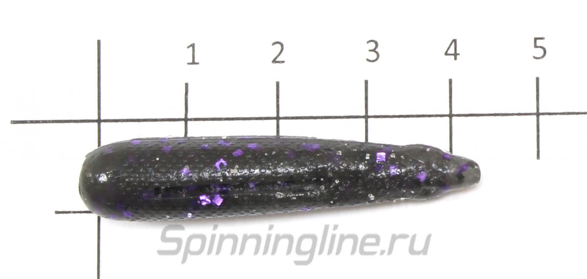 Приманка Bait Breath Prizner Tear Drop 2" smoke purple seed 117 - фото на размерной линейке (цвет может отличаться) 1