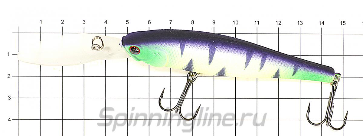 Воблер Lucky Craft Pointer 100XD Misty Shad 284 - фото на размерной линейке (цвет может отличаться) 1