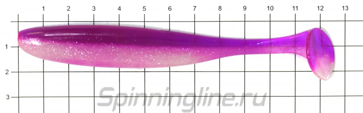 Приманка Keitech Easy Shiner 5" Grape - фото на размерной линейке (цвет может отличаться) 1