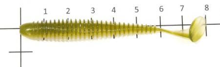 Allvega - Приманка Skinny Tail 75 ayu - фотография приманки на линейке