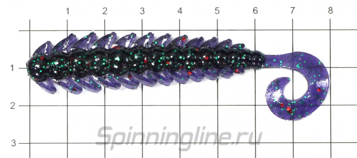 Приманка Bait Breath Bugsy Perfect 3.5" mango yellow S841 - фото на размерной линейке (цвет может отличаться) 1