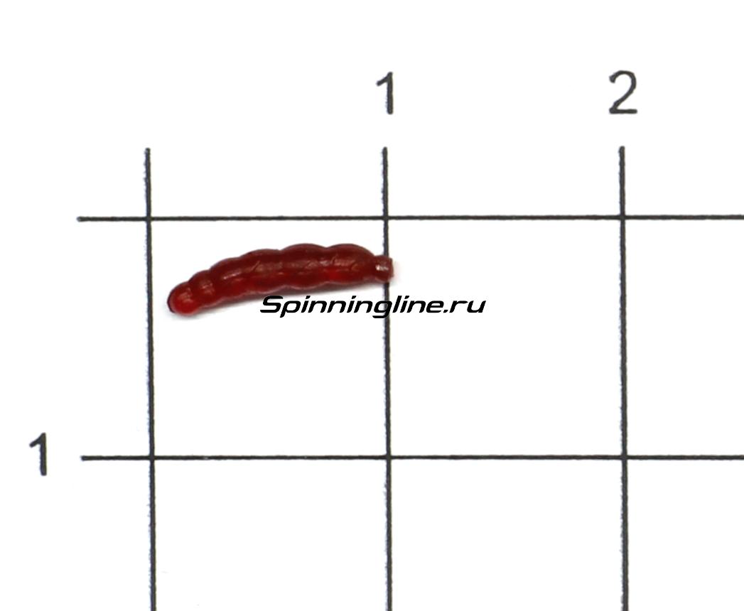 Приманка Kosadaka Soft Worm2F OD - фото на размерной линейке (цвет может отличаться) 1