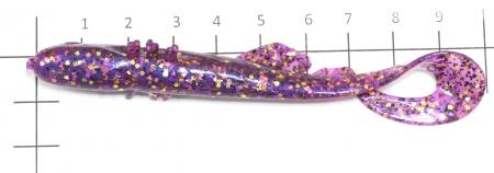 Bait Breath - Приманка Betanco Curly Tail Slim 3" S852 - фотография приманки на линейке
