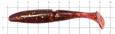 Select - Приманка Shad UP 3.5" 027 - фотография приманки на линейке