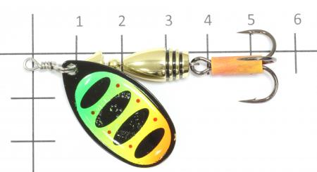 Savage Gear - Блесна Rotex 3 Fluo Orange Silver - фотография приманки на линейке