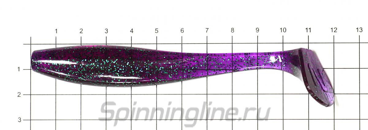 Приманка Narval Choppy Tail 120 020-Magic Perch - фото на размерной линейке (цвет может отличаться) 1