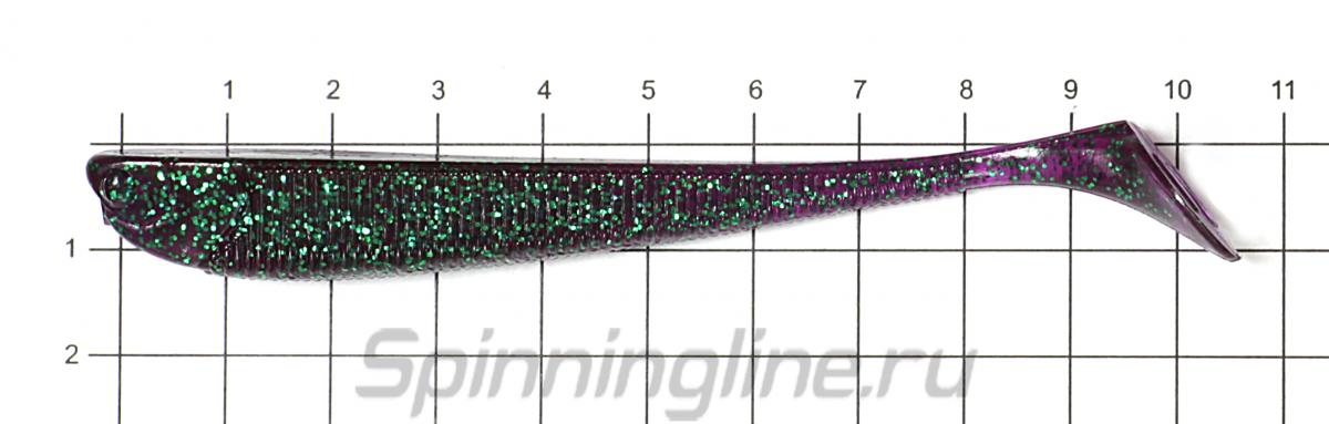 Приманка Narval Slim Minnow 110 005-Magic Motoroil - фото на размерной линейке (цвет может отличаться) 1