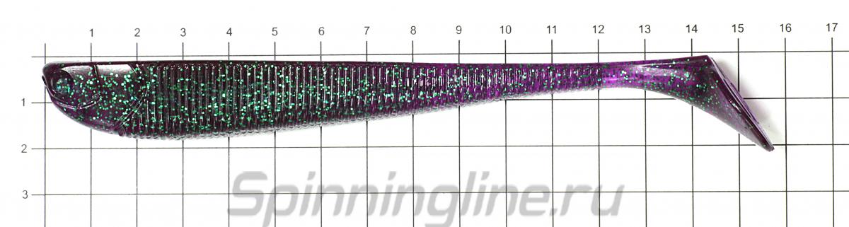 Приманка Narval Slim Minnow 160 007-Purple Spring - фото на размерной линейке (цвет может отличаться) 1