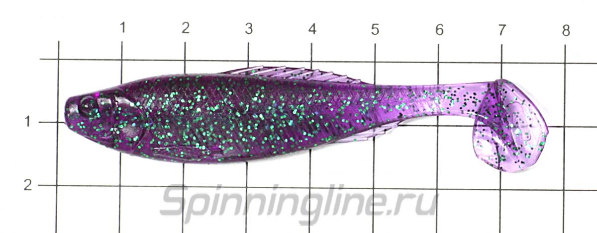 Приманка Narval Troublemaker 70 007-Purple Spring - фото на размерной линейке (цвет может отличаться) 1