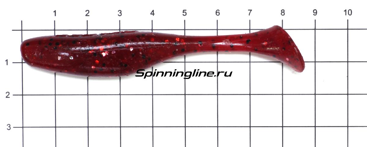 Приманка Select Crazy Shad 4" 008 - фото на размерной линейке (цвет может отличаться) 1