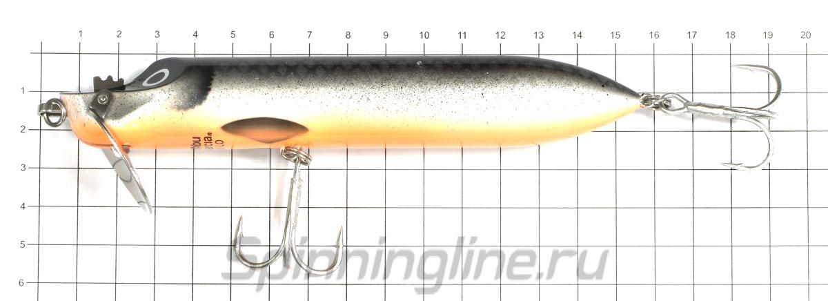 Воблер Abu Garcia Hi-Lo 150F Blk/Slvr/Or - фото на размерной линейке (цвет может отличаться) 1