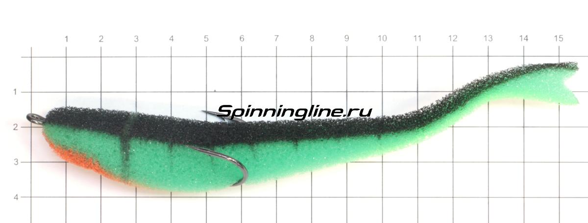 Поролоновая рыбка Jig It 140 102 - фото на размерной линейке (цвет может отличаться) 1