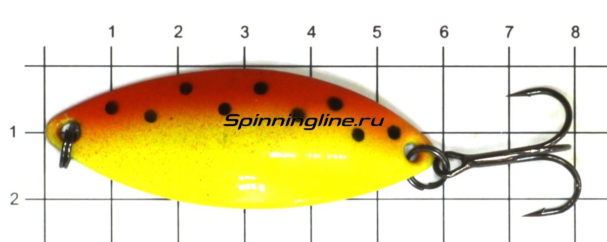 Блесна Spike Крокодил 16гр 60 - фото на размерной линейке (цвет может отличаться) 1