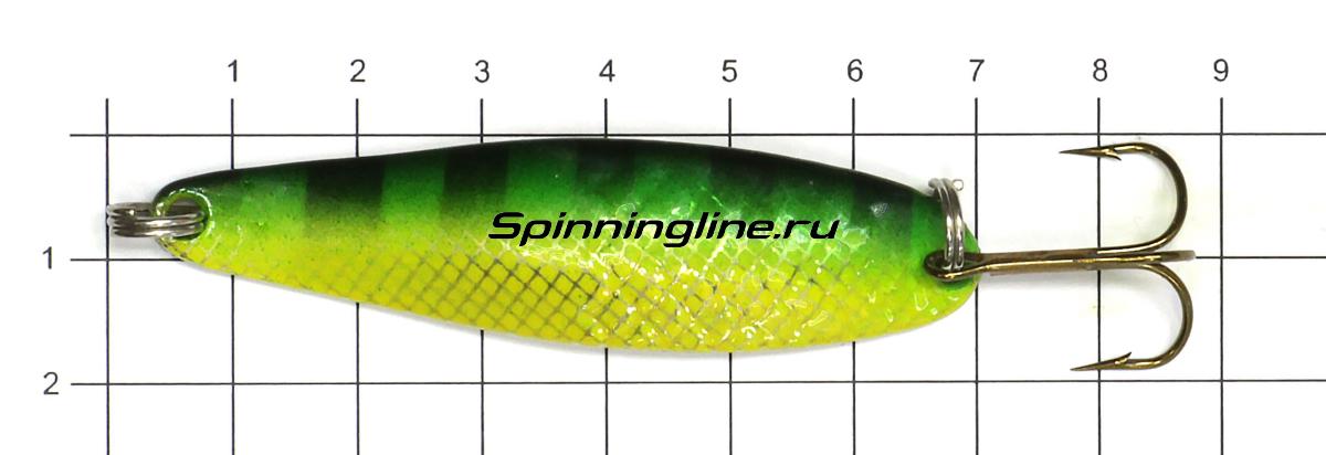 Блесна Spike Рыбка 12гр 25 - фото на размерной линейке (цвет может отличаться) 1