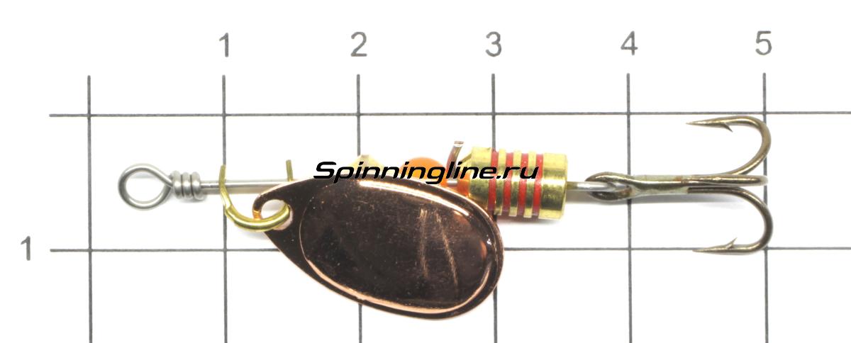 Блесна Norstream Aero Spinner 0 2,5гр black - фото на размерной линейке (цвет может отличаться) 1