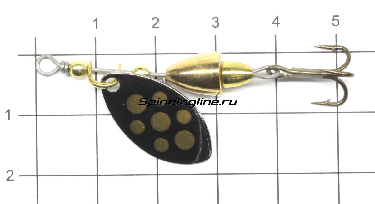 Блесна Norstream Akkai Spinner 3гр SV - фото на размерной линейке (цвет может отличаться) 1