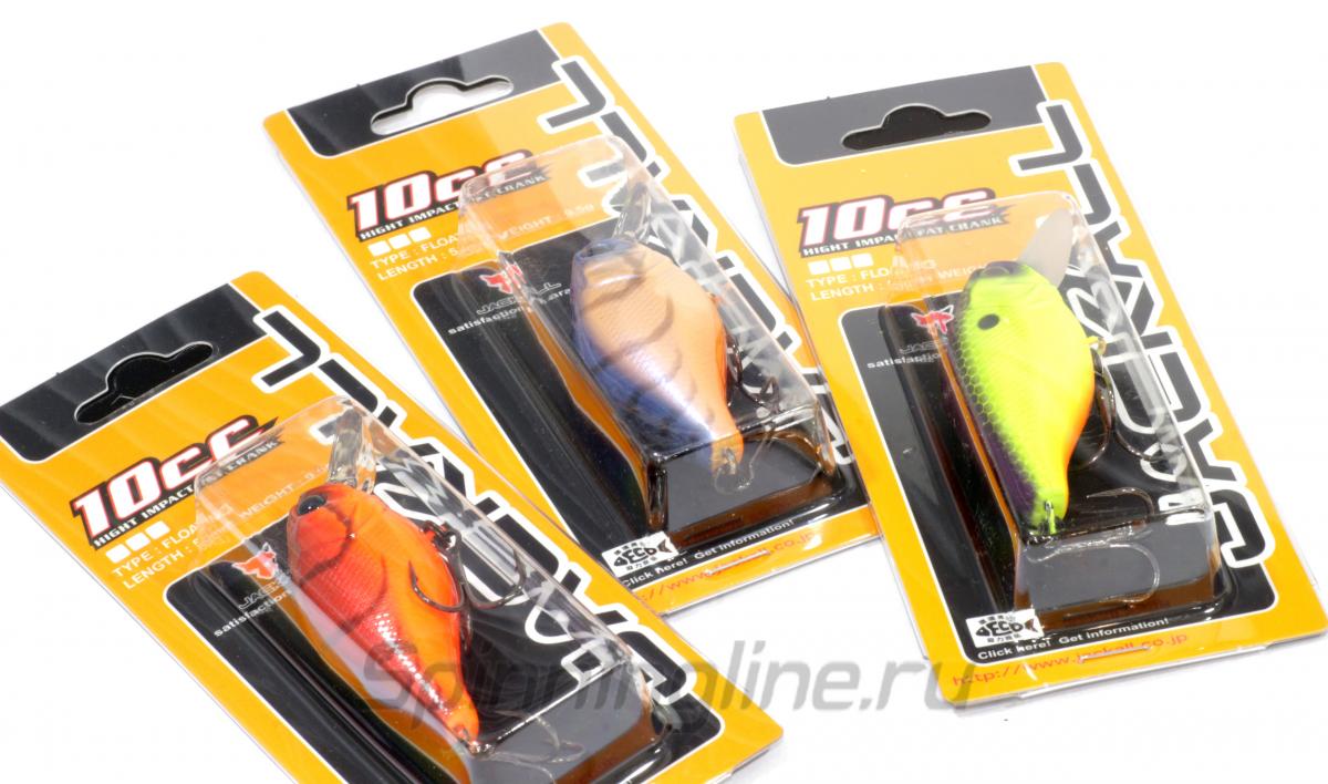 Воблер Jackall 10 CC matt tiger - Данное фото демонстрирует вид упаковки, а не товара. Товар на фото может отличаться по цвету, комплектации и т.д. Дизайн упаковки может быть изменен производителем 1