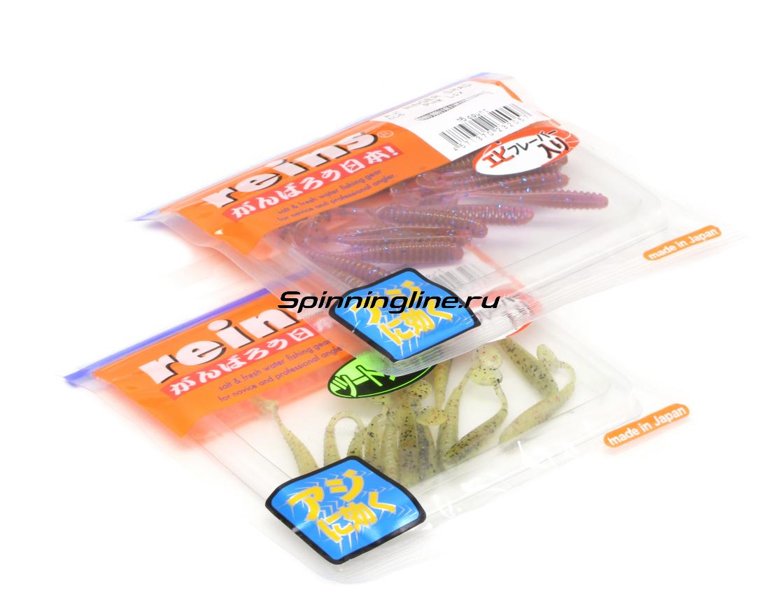 Приманка Reins Aji Ringer Shad 128 Glow Bubblegum Silver - Данное фото демонстрирует вид упаковки, а не товара. Товар на фото может отличаться по цвету, комплектации и т.д. Дизайн упаковки может быть изменен производителем 1