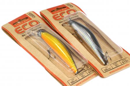 Lucky John - Воблер Eco Gutsy Minnow 90F E121 - фотография упаковки