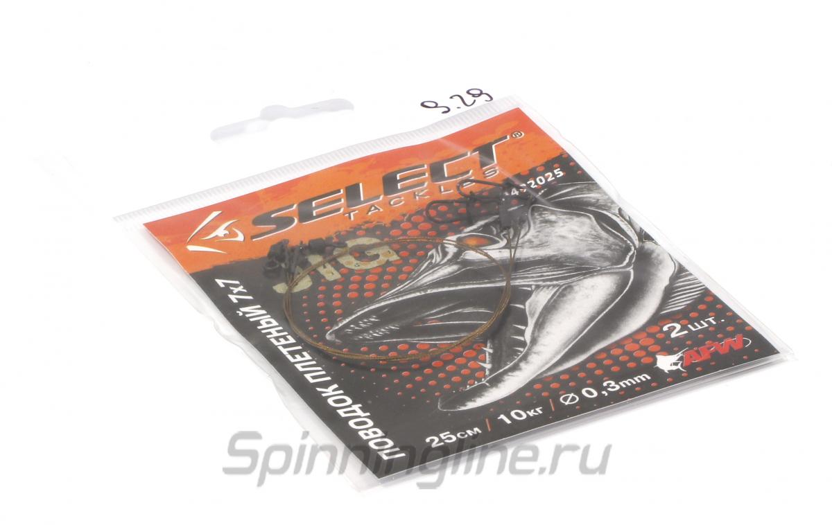 Поводок Select 1x7 12см 5кг - Данное фото демонстрирует вид упаковки, а не товара. Товар на фото может отличаться по цвету, комплектации и т.д. Дизайн упаковки может быть изменен производителем 1