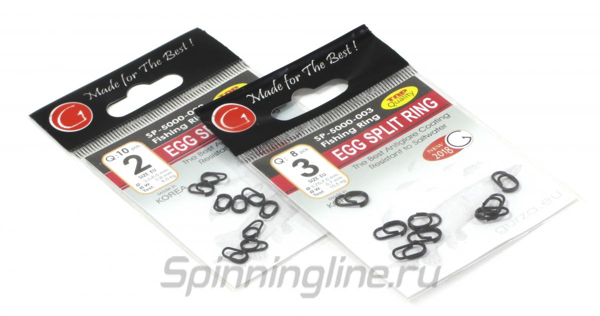 Кольцо заводное Gurza Egg Split Rings №2 - Данное фото демонстрирует вид упаковки, а не товара. Товар на фото может отличаться по цвету, комплектации и т.д. Дизайн упаковки может быть изменен производителем 1