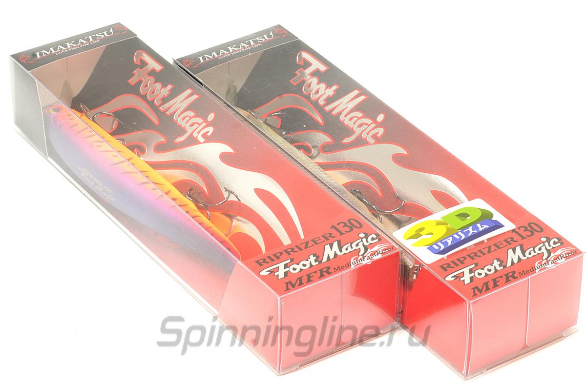 Воблер Imakatsu Riprizer Foot Magic 130 3D 665 - Данное фото демонстрирует вид упаковки, а не товара. Товар на фото может отличаться по цвету, комплектации и т.д. Дизайн упаковки может быть изменен производителем 1