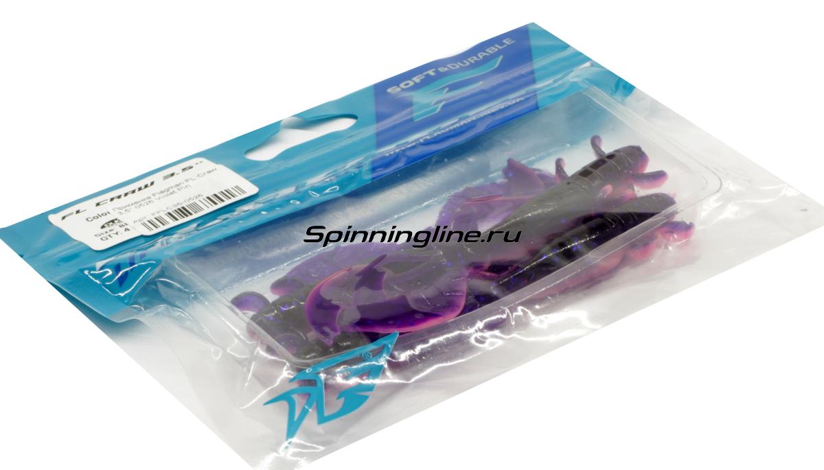 Приманка Flagman FL Craw 2,5" 0527 Violet/Lime Chartreuse - Данное фото демонстрирует вид упаковки, а не товара. Товар на фото может отличаться по цвету, комплектации и т.д. Дизайн упаковки может быть изменен производителем 1