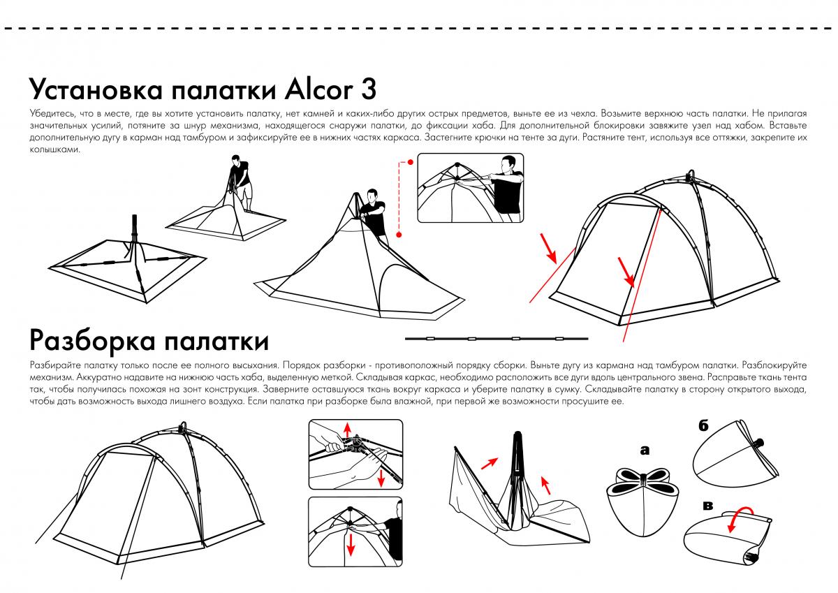 кухня палатка инструкция по сборке