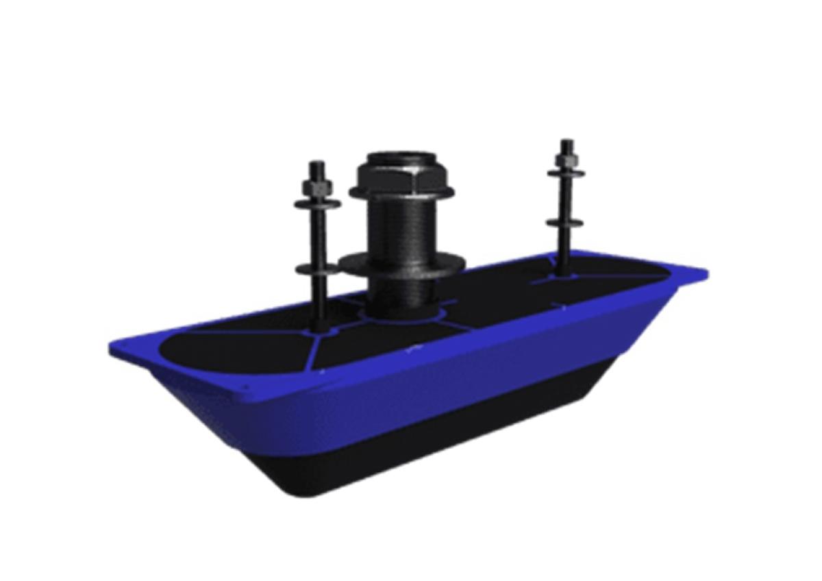 Структурный сканер Lowrance StructureScan 3D Transducer Stainless Steel Thru-Hull Single