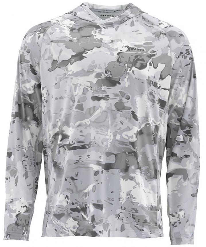 Рубашка Simms Solarflex Hoody - Print L Cloud Camo Grey