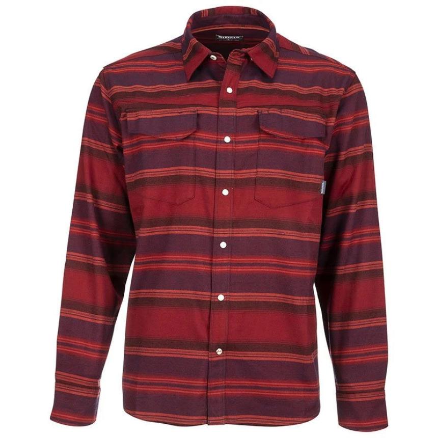 Рубашка Simms Gallatin Flannel LS Shirt M Auburn Red Stripe