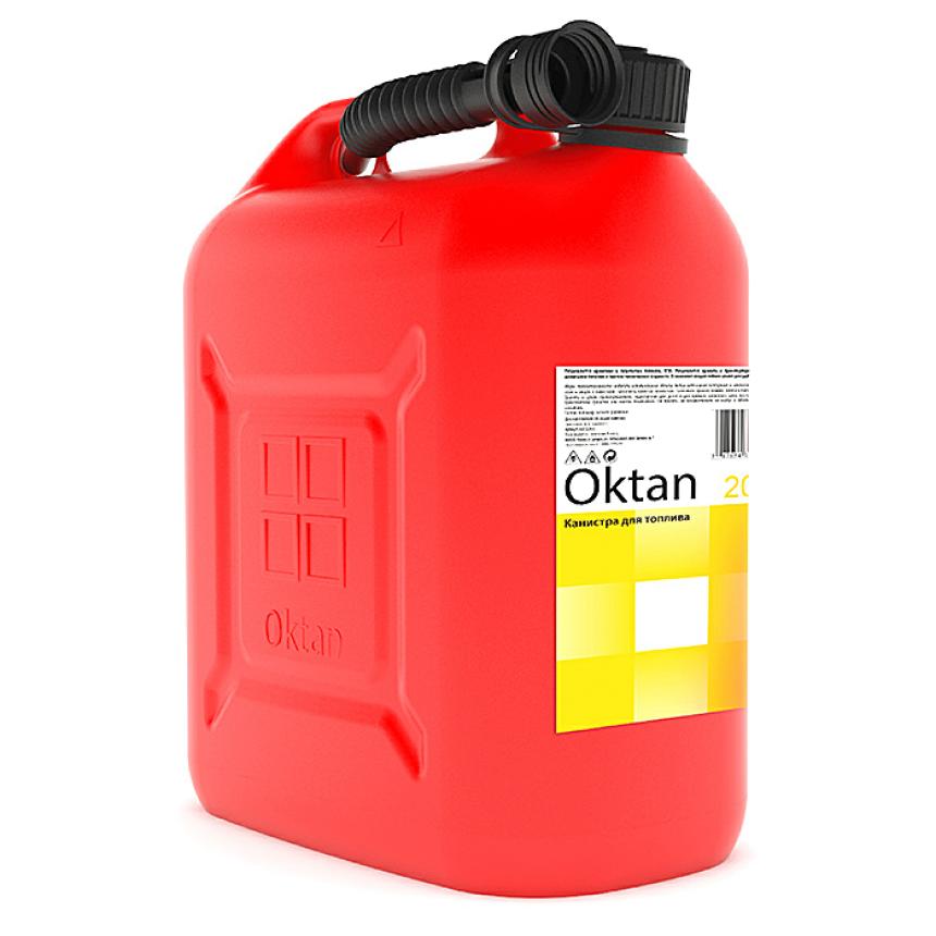 Канистра для бензина Oktan 20л с заливным устройством Classic