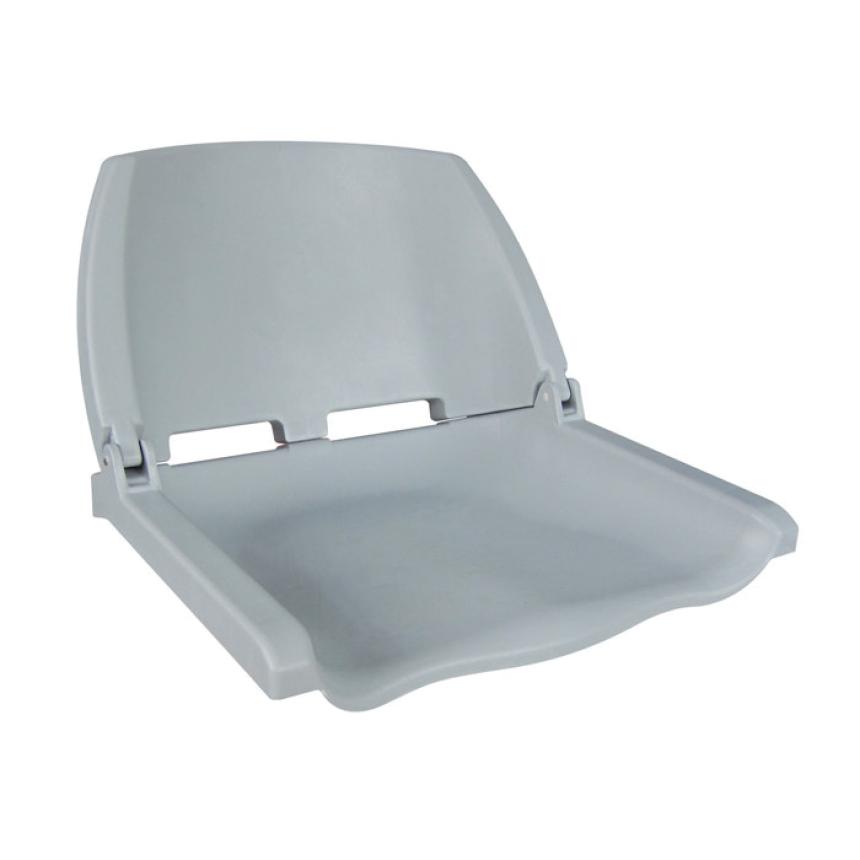 Сиденье пластмассовое складное Newstarmarine Folding Plastic Boat Seat серое