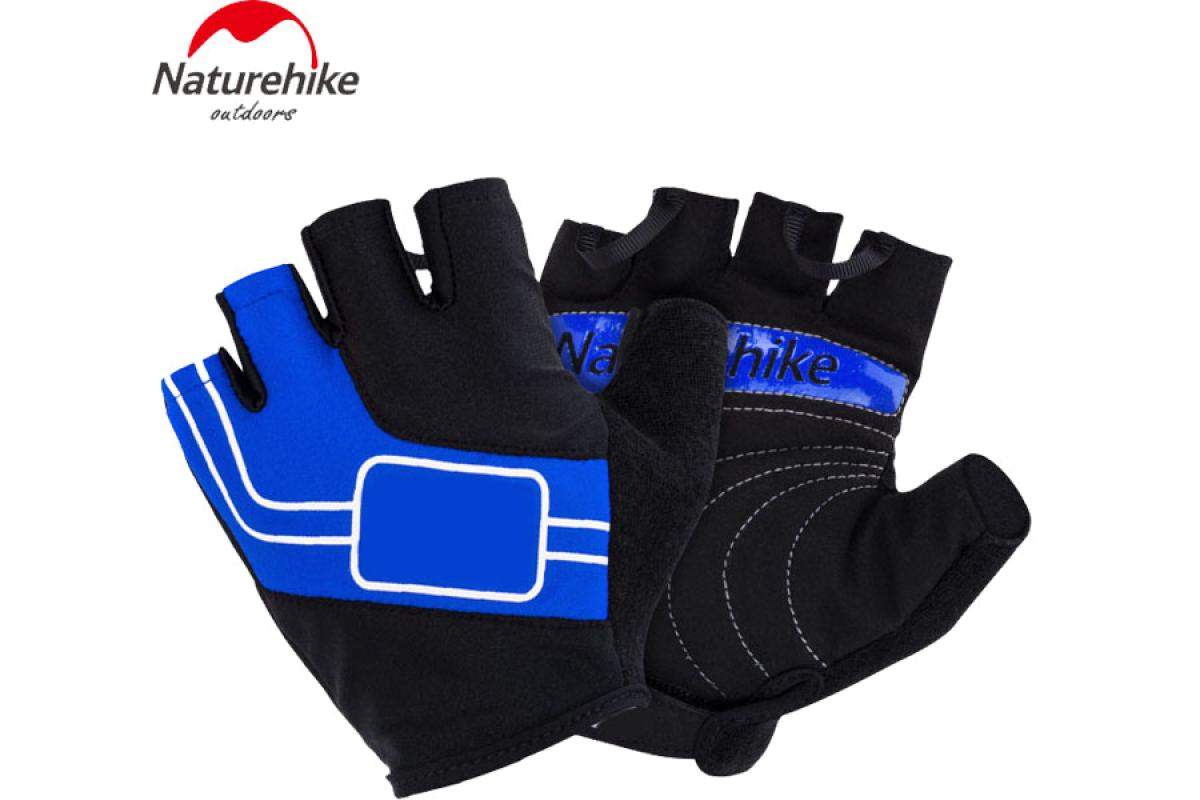 Перчатки Naturehike NH Half Finger Cycling Gloves L Blue
