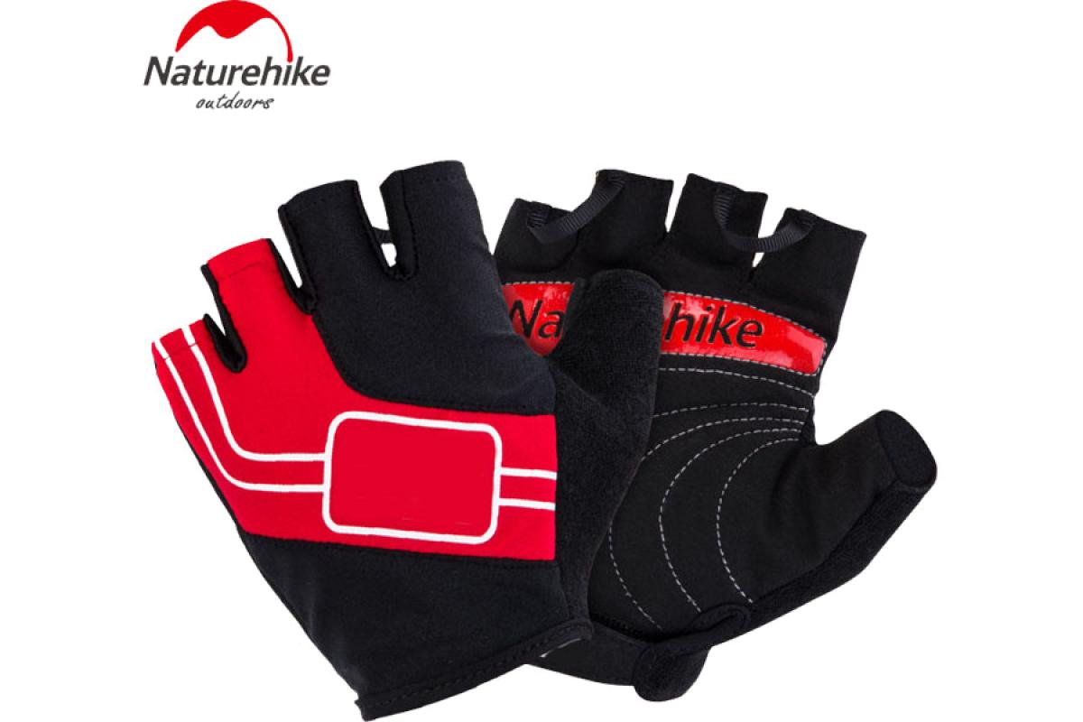 Перчатки Naturehike NH Half Finger Cycling Gloves L Red