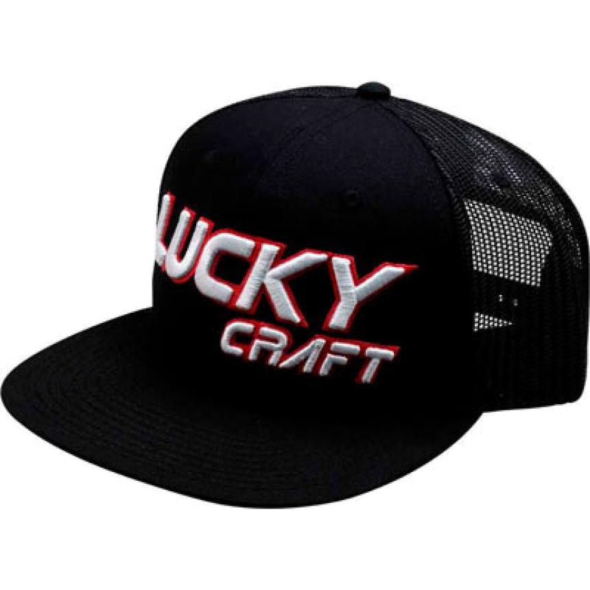 Кепка Lucky Craft Flat Black and White/Red