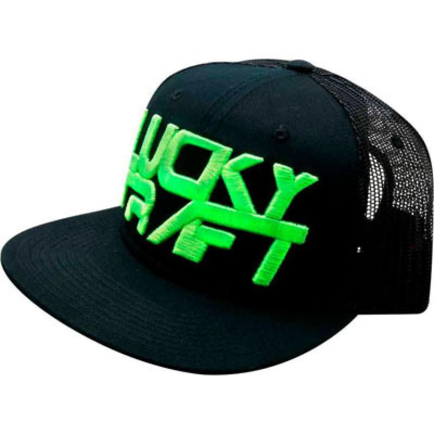 Кепка Lucky Craft Flat Pop Black and Green