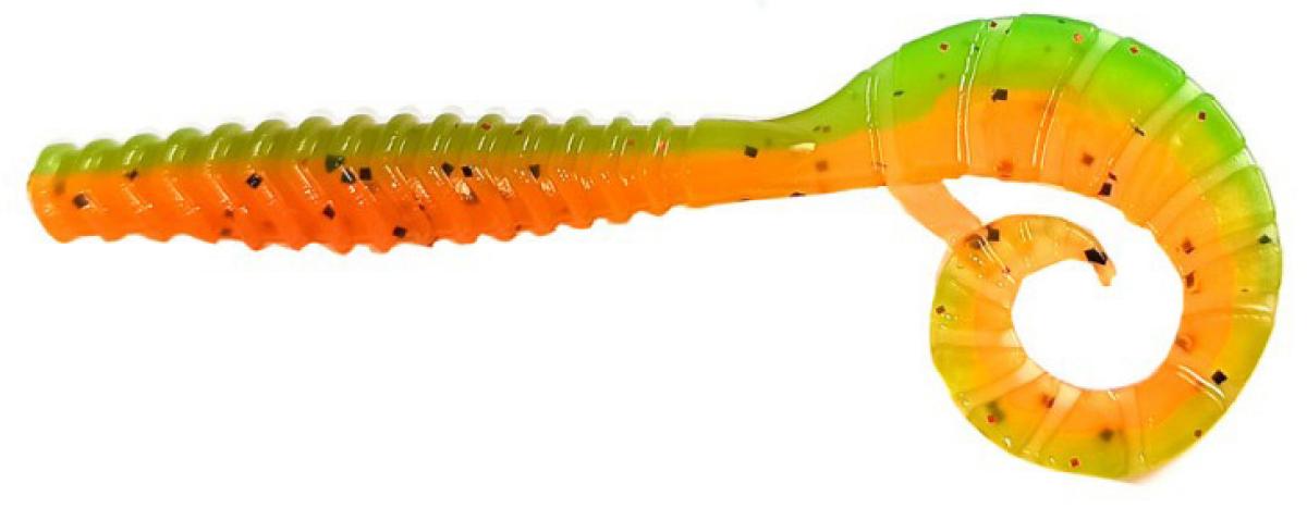 Приманка Flagman TT-Grub 2.5" 0215 Orange Chartreuse