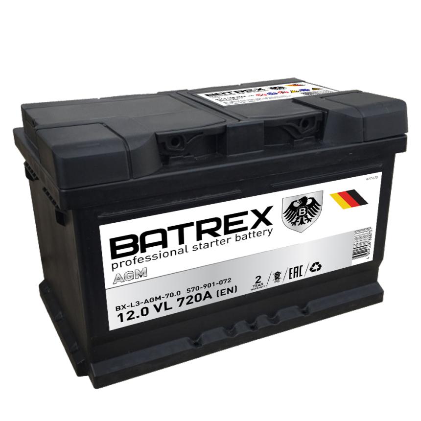 Аккумулятор Batrex BX-L3-AGM-70.0