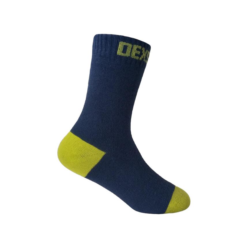 Носки детские водонепроницаемые DexShell Ultra Thin Children Socks L черный/желтый