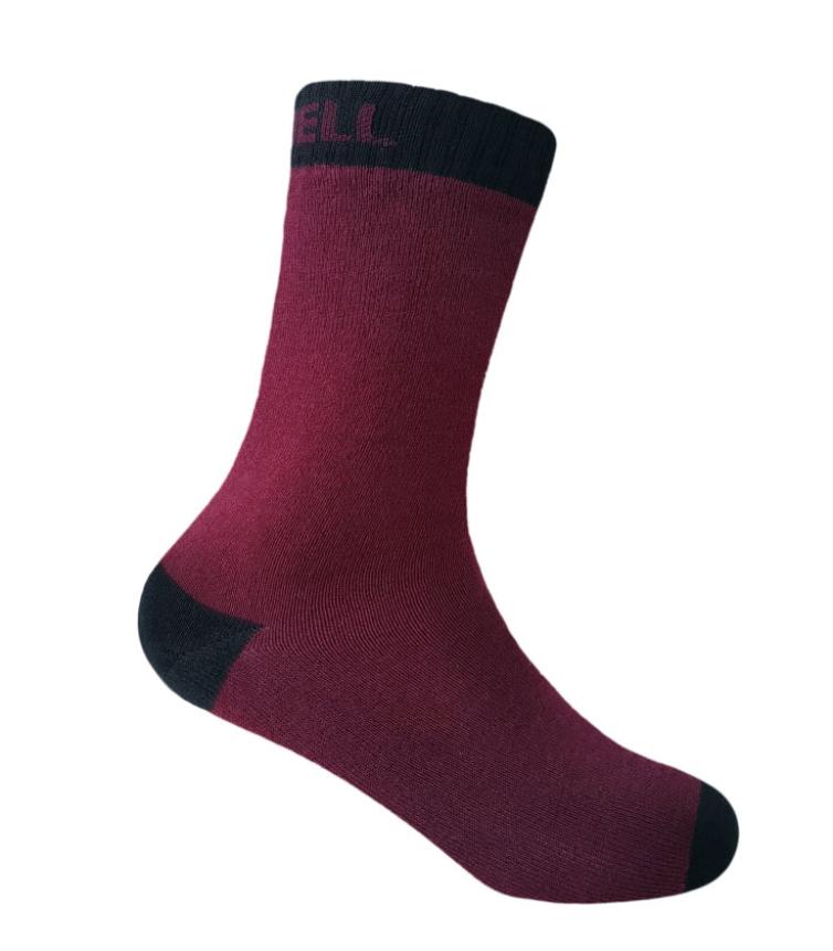 Носки детские водонепроницаемые DexShell Ultra Thin Children Socks S бордовый