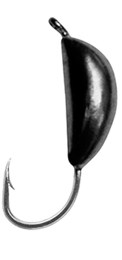 Мормышка Aqua Банан с ушком d3 черный лак
